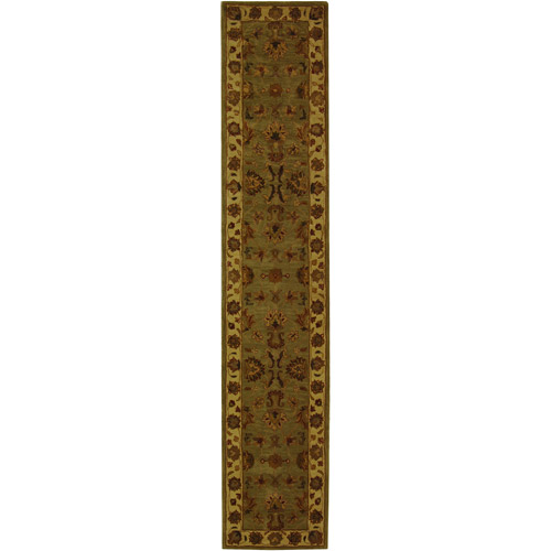 SAFAVIEH Heritage Regis Traditional Wool Runner Rug, Green/Gold, 2'3" x 14' - image 1 of 10