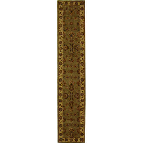 SAFAVIEH Heritage Regis Traditional Wool Runner Rug, Green/Gold, 2'3" x 16' - image 1 of 10