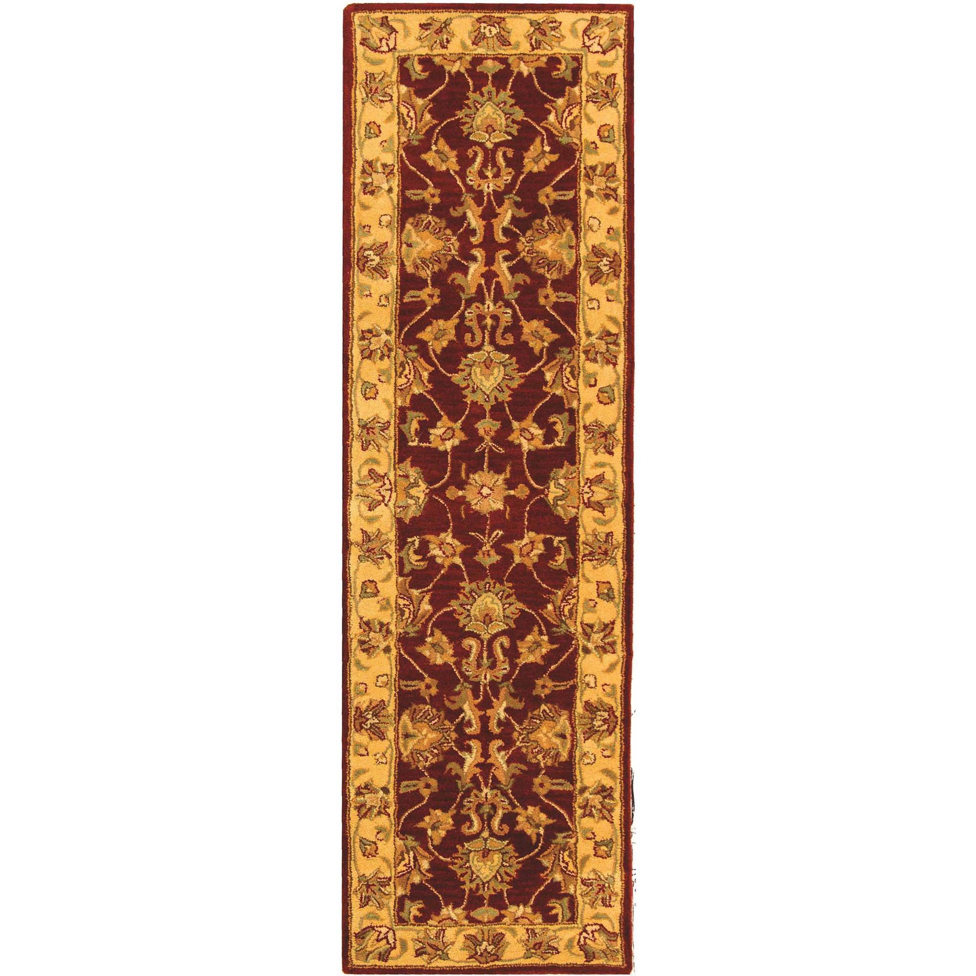 SAFAVIEH Heritage Regis Traditional Wool Runner Rug, Red/Gold, 2'3" x 14' - image 1 of 9