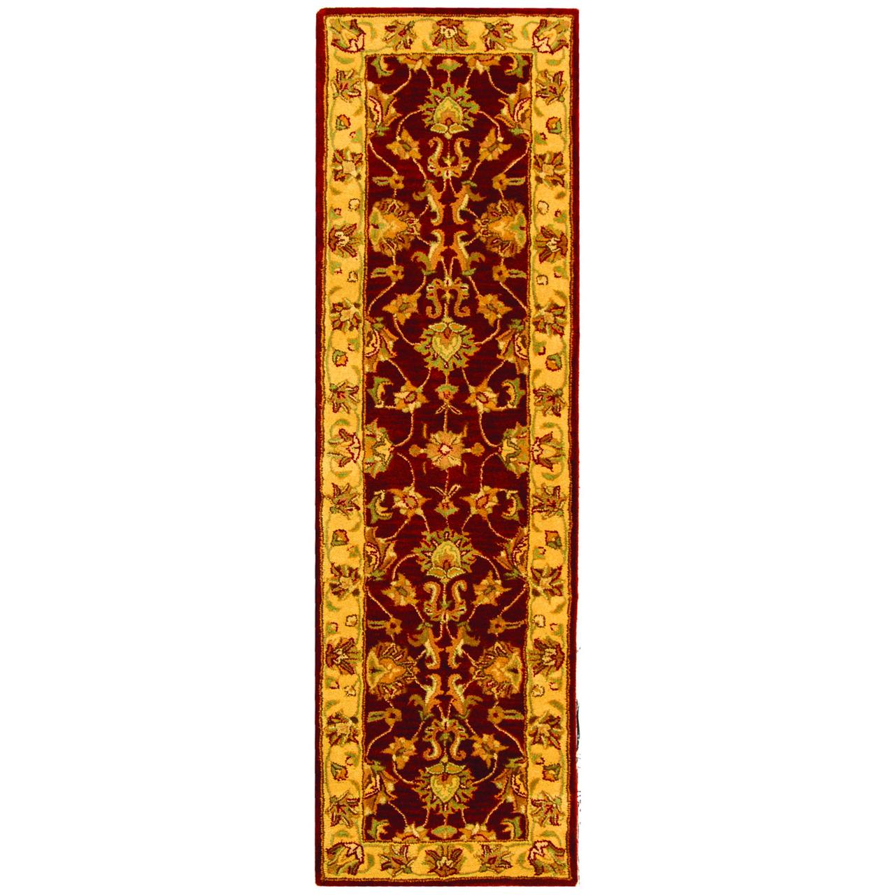 SAFAVIEH Heritage Regis Traditional Wool Runner Rug, Red/Gold, 2'3" x 20' - image 1 of 9