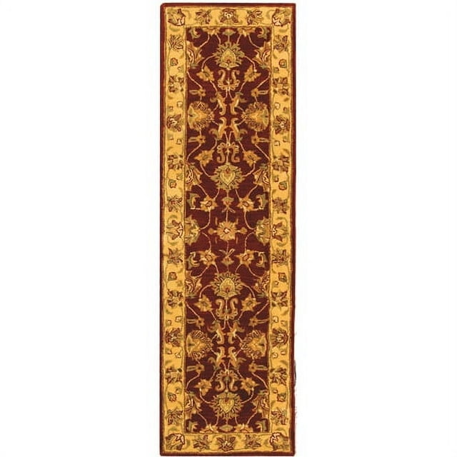 SAFAVIEH Heritage Regis Traditional Wool Runner Rug, Red/Gold, 2'3" x 8'