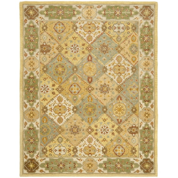 SAFAVIEH Heritage Regius Traditional Wool Area Rug, Multi/Ivory, 2' x 3'