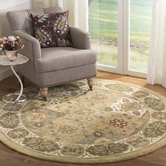 Safavieh Heritage Anita Oriental Wool Area Rug, Multi/Ivory, 4'6" x 6'6" Oval