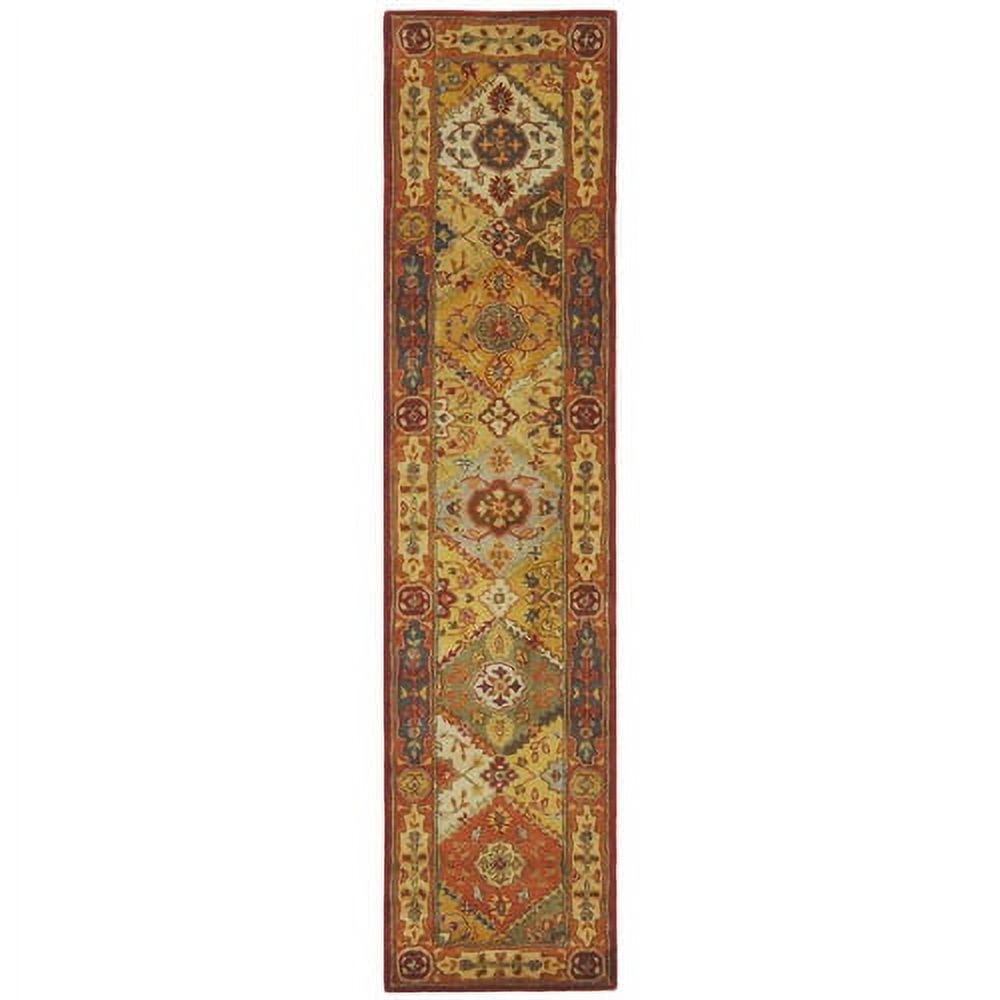 Heritage Multi-Color Hand-Tufted Wool Runner Rug 2'6" x 6'