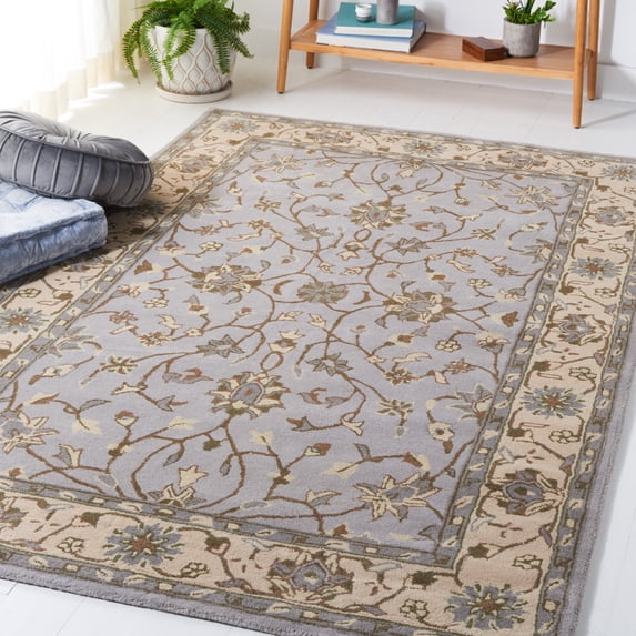 Safavieh Heritage Rida Oriental Wool Area Rug, Beige/Gray, 4' x 6'