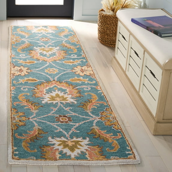Safavieh Heritage Roderick Medallion Runner Rug, Blue/Yellow, 2'3" x 8'