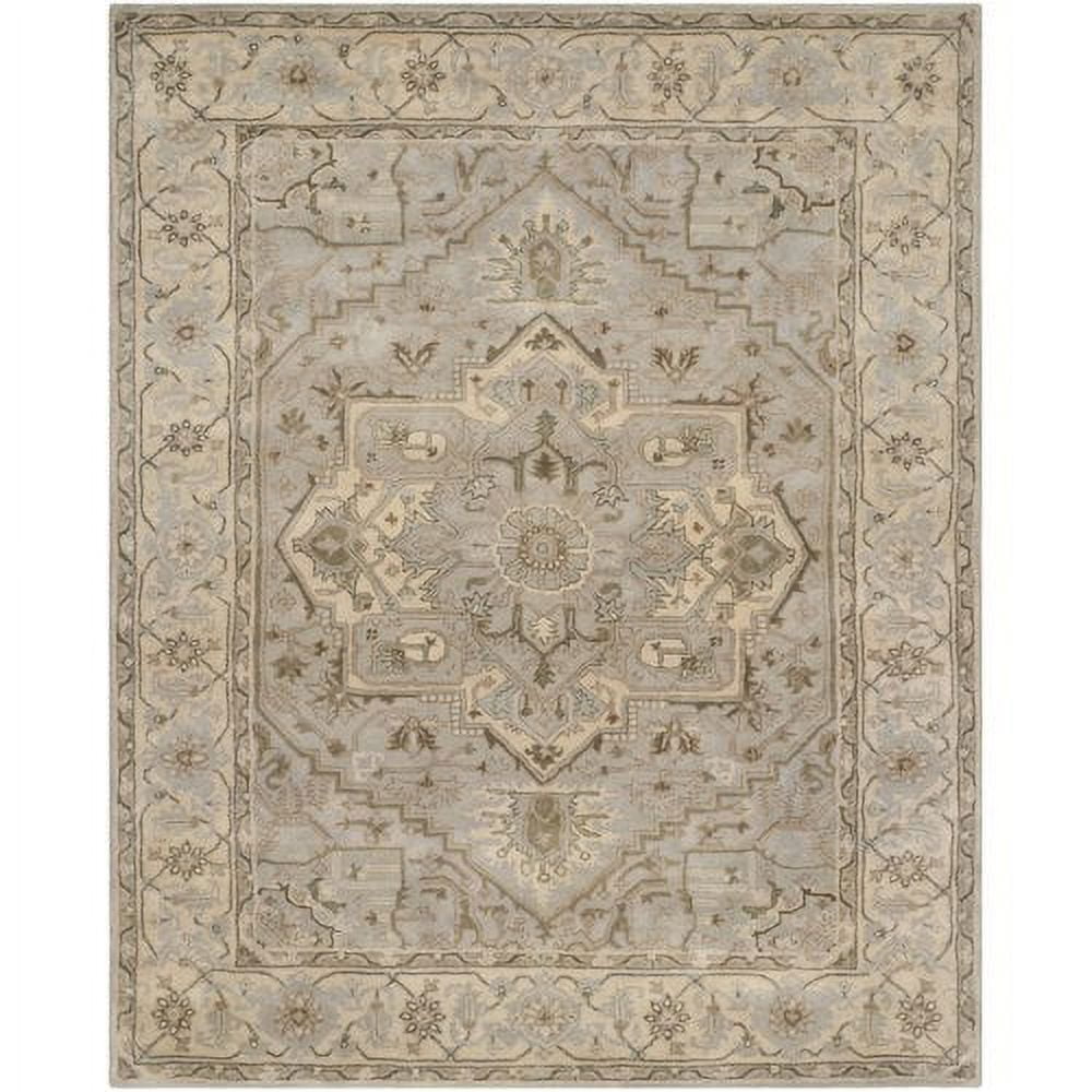 Handmade Heritage Gray Wool 9' x 12' Tufted Area Rug