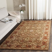 Safavieh Heritage Rothesay Oriental Wool Area Rug, Moss/Rust, 2' x 3'