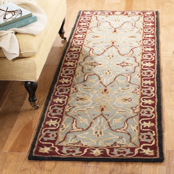 Safavieh Heritage Shanelle Oriental Wool Runner Rug, Light Blue/Red, 2'3" x 14'