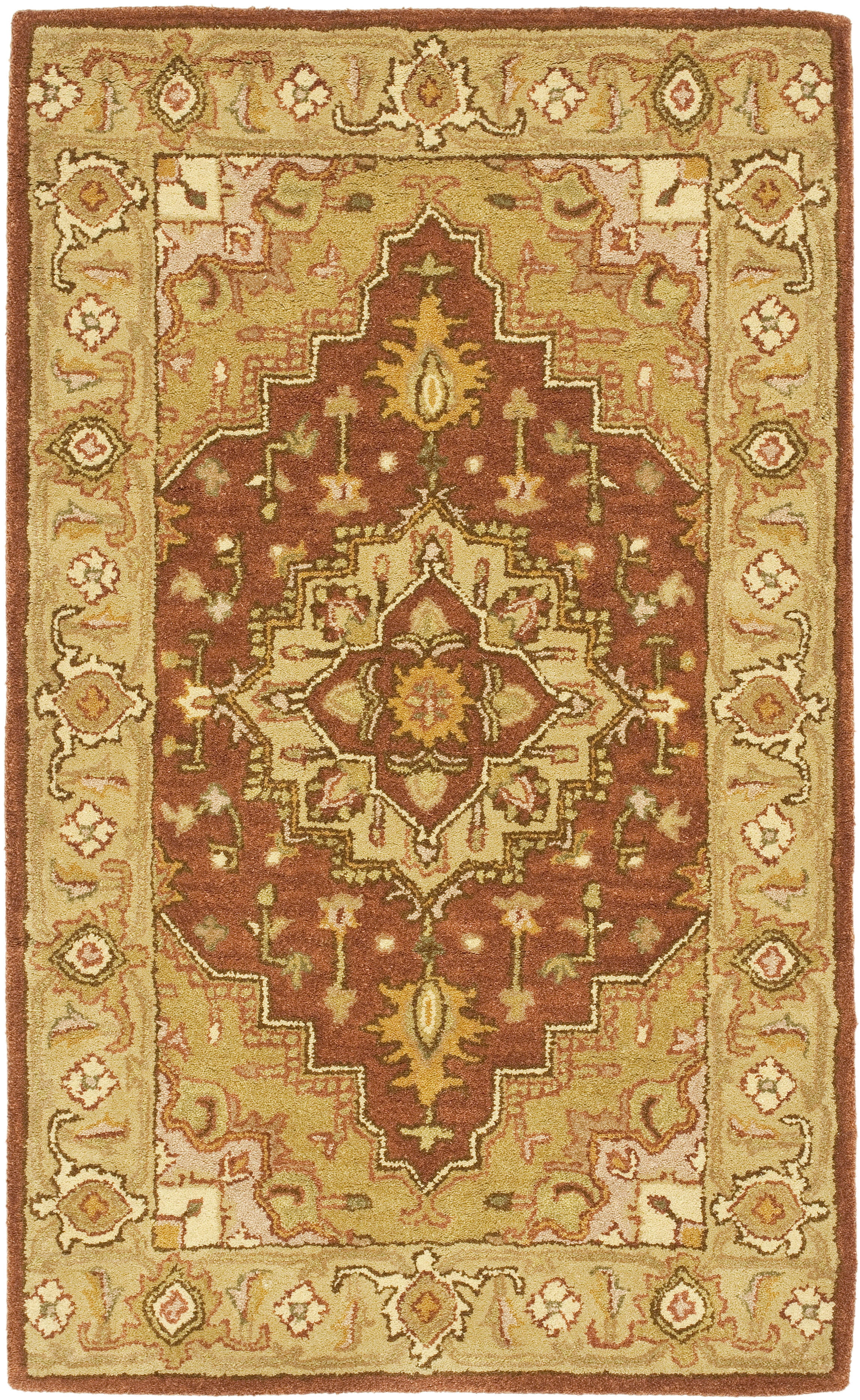 Handmade Tufted Blue Wool 6' x 9' Area Rug