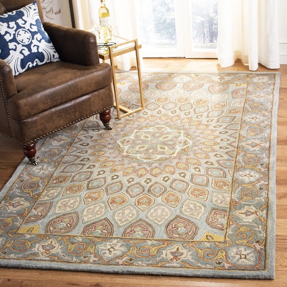 Safavieh Heritage Shevon Oriental Area Rug, Blue/Gray, 9' x 12'