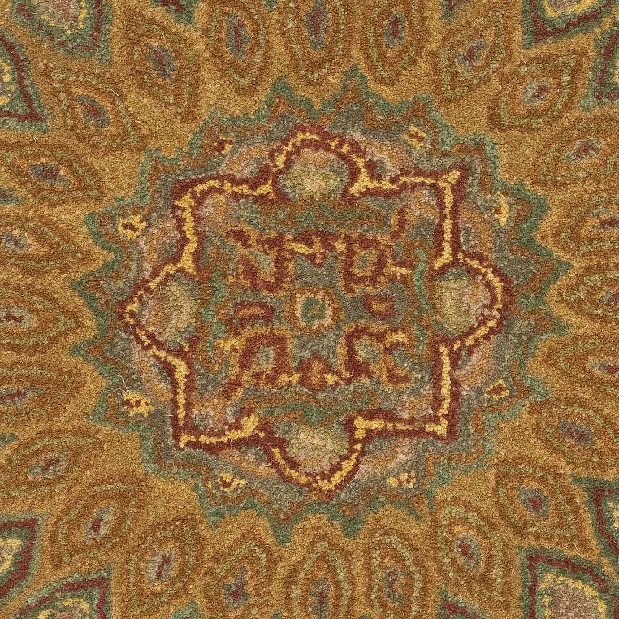 Elegant Heritage Hand-Tufted Wool Rug in Light Brown & Grey - 2' x 3'