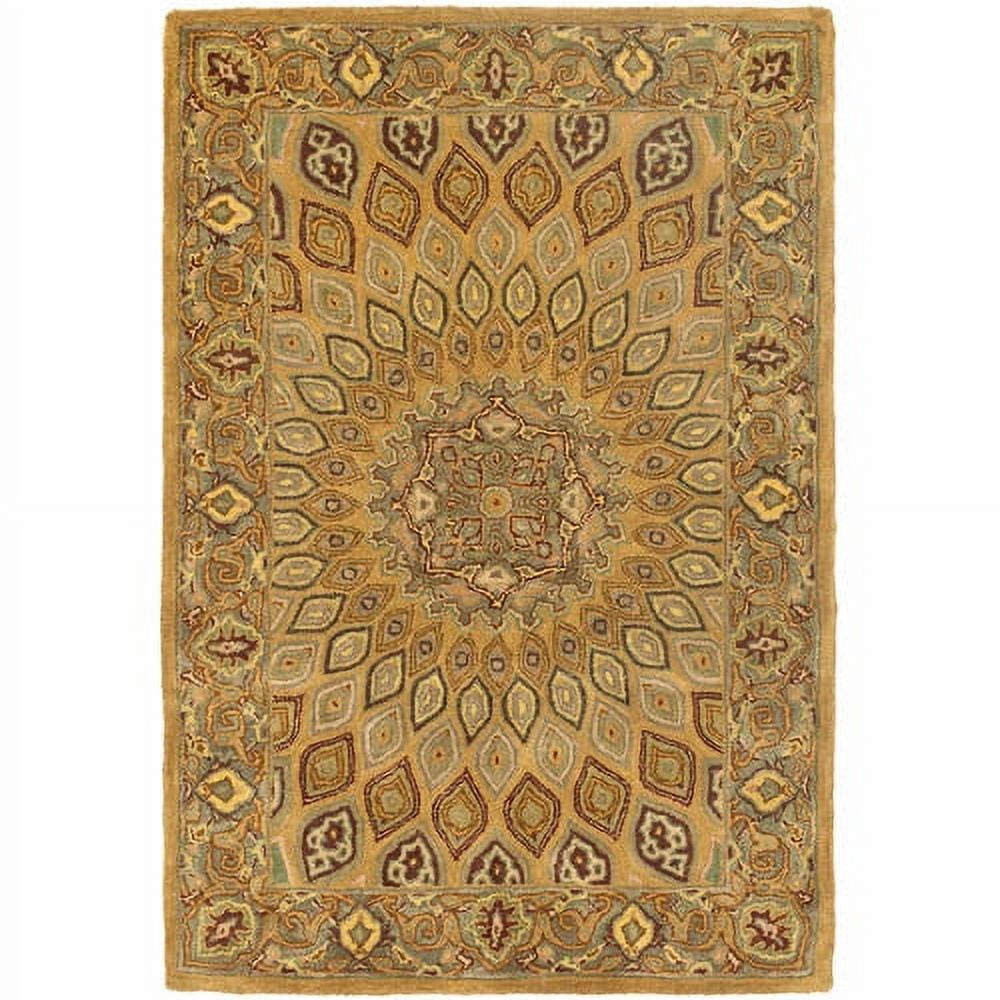 Heritage Light Brown and Grey Hand-Tufted Wool Area Rug