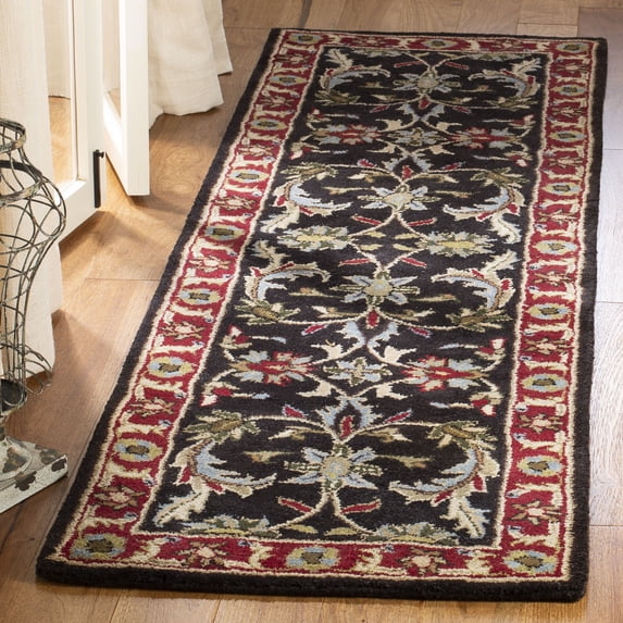 Safavieh Heritage Stuart Oriental Wool Runner Rug, Chocolate/Red, 2'3" x 8'