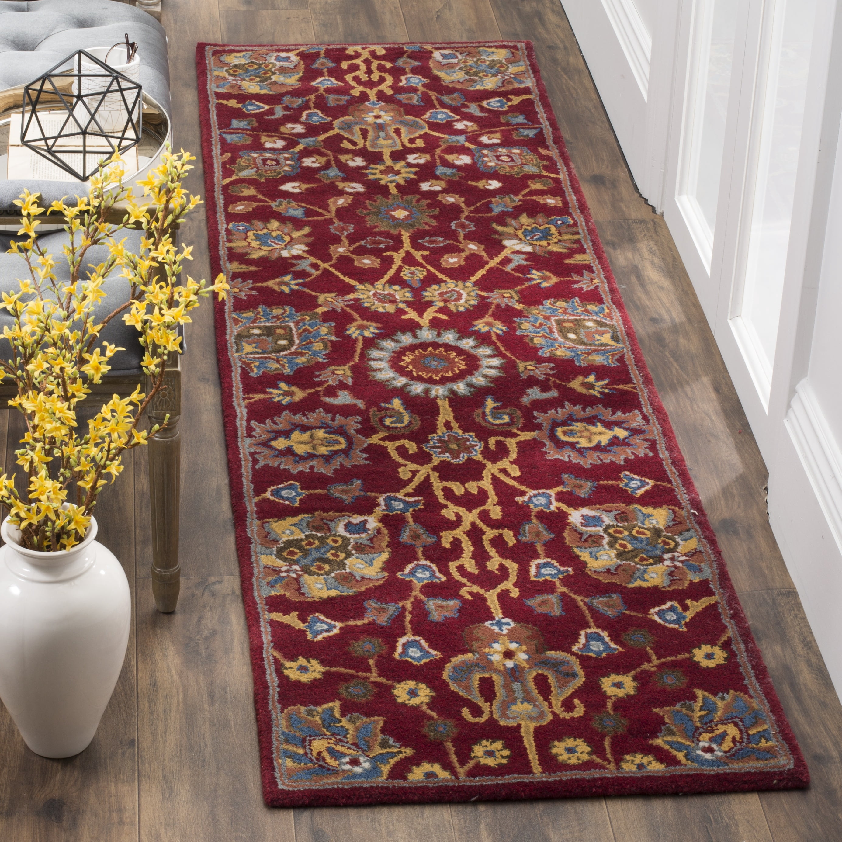 Safavieh Heritage Tanner Oriental Wool Runner Rug, Red, 2'3" x 14'
