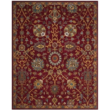 SAFAVIEH Heritage Tanner Traditional Wool Runner Rug, Red, 2'3" x 8'