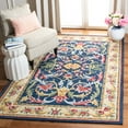 thumbnail image 1 of Safavieh Heritage Toby Oriental Area Rug, Navy/Ivory, 6' x 6' Square, 1 of 10