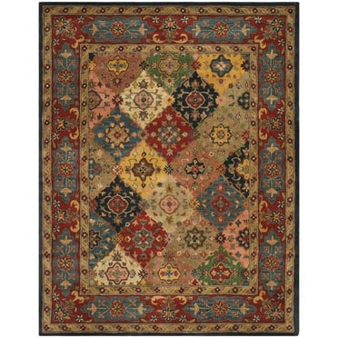 SAFAVIEH Heritage Trudi Traditional Wool Area Rug, Red/Multi, 3' x 5'