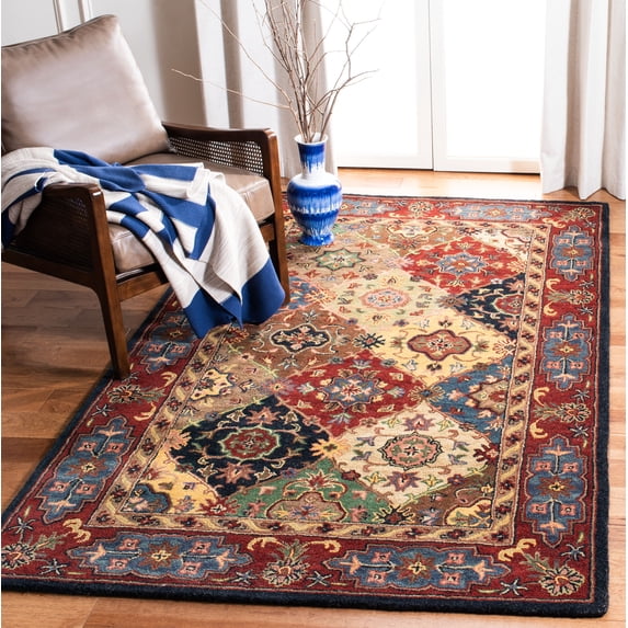 Safavieh Heritage Trudi Oriental Wool Area Rug, Red/Multi, 4' x 6'