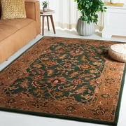 Safavieh Heritage Valery Oriental Wool Area Rug, Dark Green/Gold, 5' x 8'