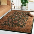 thumbnail image 1 of Safavieh Heritage Valery Oriental Wool Area Rug, Dark Green/Gold, 3' x 5', 1 of 13