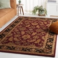 thumbnail image 1 of Safavieh Heritage Valery Oriental Wool Area Rug, Red/Black, 6' x 9', 1 of 12