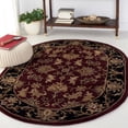 thumbnail image 1 of Safavieh Heritage Valery Oriental Wool Area Rug, Red/Black, 7'6" x 9'6" Oval, 1 of 11