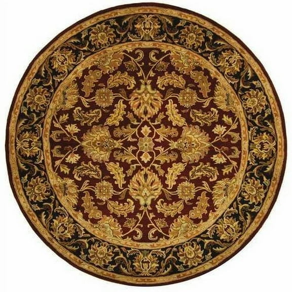 SAFAVIEH Heritage Valery Traditional Wool Area Rug, Red/Black, 8' x 10'