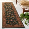 thumbnail image 1 of Safavieh Heritage Valery Oriental Wool Runner Rug, Dark Green/Gold, 2'3" x 8', 1 of 12