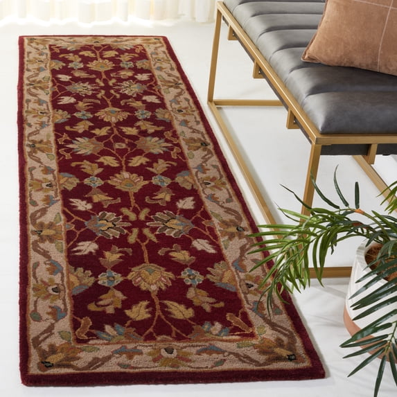 Safavieh Heritage Valery Oriental Wool Runner Rug, Red/Ivory, 2'3" x 12'