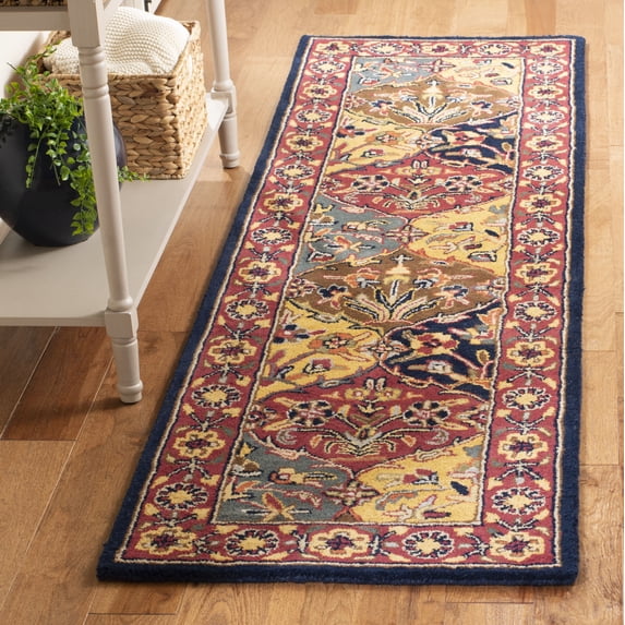 Safavieh Heritage Woodville Oriental Wool Runner Rug, Multi/Navy, 2'3" x 8'