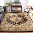 thumbnail image 1 of Safavieh Heritage York Oriental Wool Area Rug, Black/Gold, 8' x 8' Square, 1 of 11
