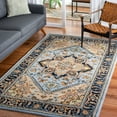 thumbnail image 1 of Safavieh Heritage York Oriental Wool Area Rug, Blue/Light Brown, 4' x 4' Square, 1 of 11