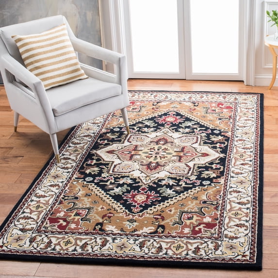 Safavieh Heritage York Oriental Wool Area Rug, Navy/Brown, 4' x 6'