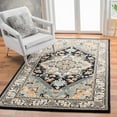 thumbnail image 1 of Safavieh Heritage York Oriental Wool Area Rug, Navy/Ivory, 6' x 6' Square, 1 of 11