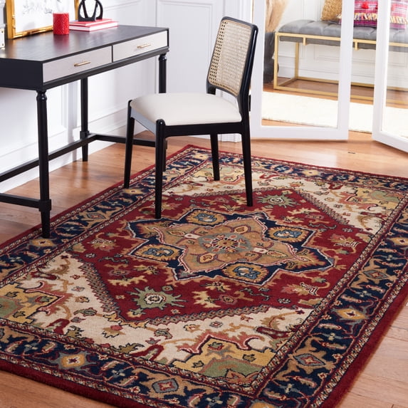 Safavieh Heritage York Oriental Wool Area Rug, Red, 5' x 8'