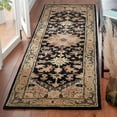 thumbnail image 1 of Safavieh Heritage York Oriental Wool Runner Rug, Black/Gold, 2'3" x 10', 1 of 11
