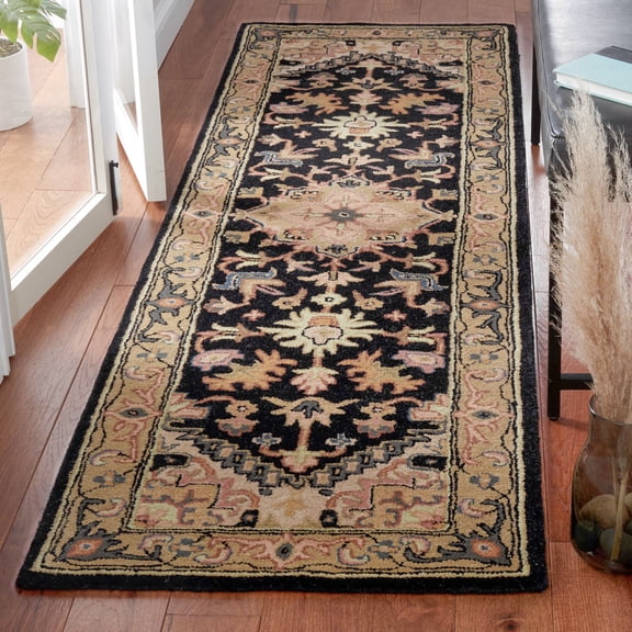 Safavieh Heritage York Oriental Wool Runner Rug, Black/Gold, 2'3" x 10'