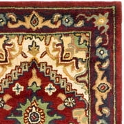 SAFAVIEH Heritage York Traditional Wool Area Rug, Red, 2' x 3'