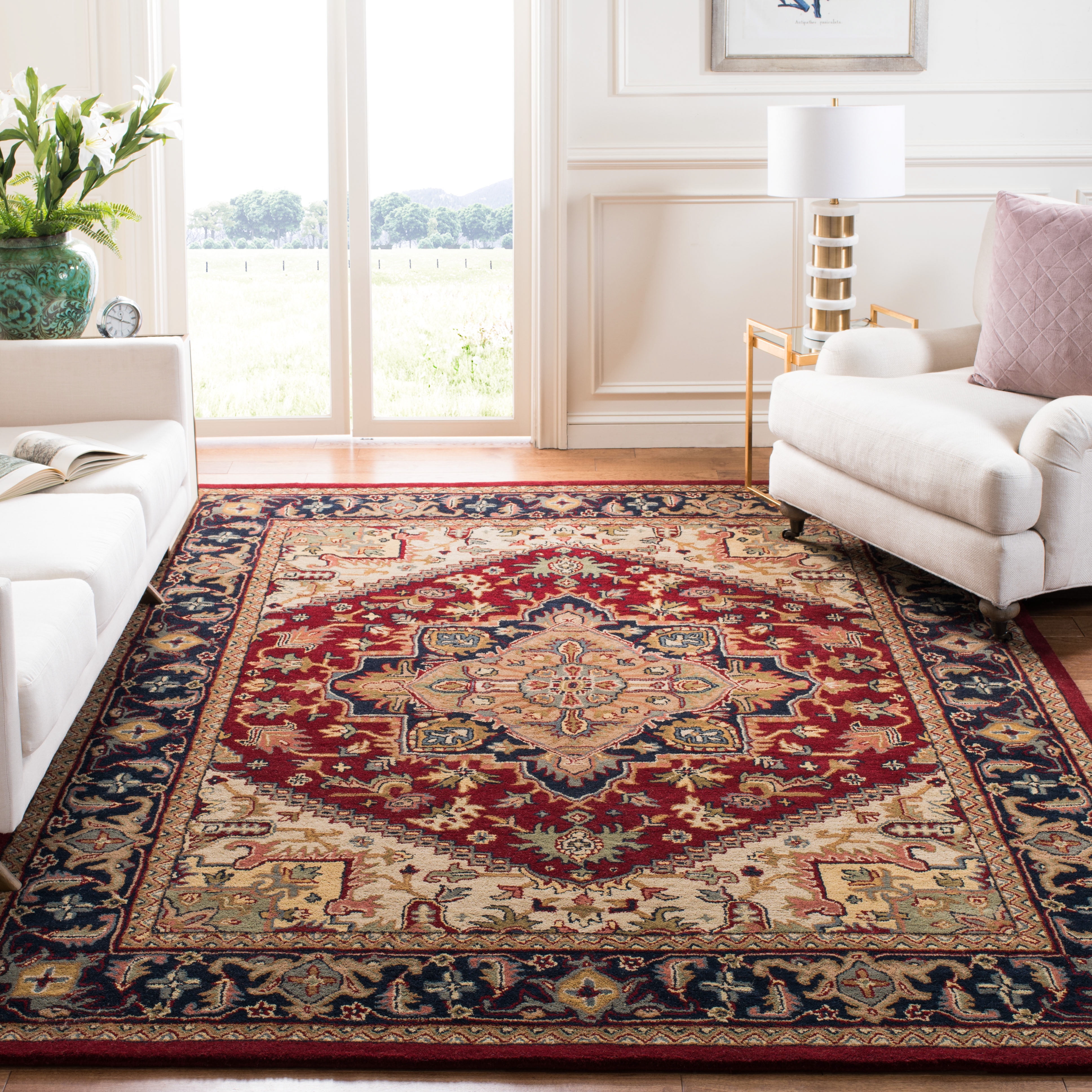 Safavieh Heritage York Oriental Wool Area Rug, Red, 8' x 10'