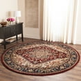 thumbnail image 1 of Safavieh Heritage York Oriental Wool Area Rug, Red, 8' x 8' Round, 1 of 12