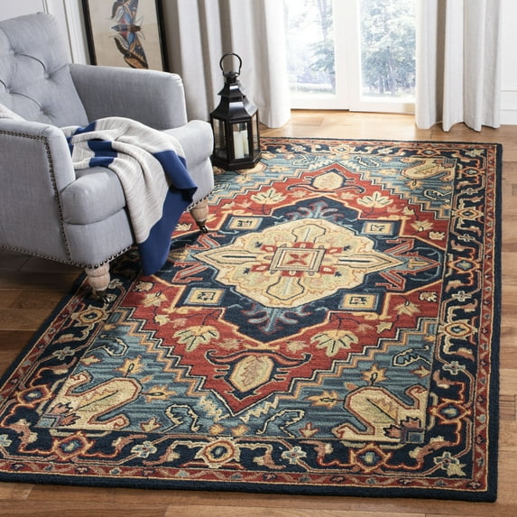 Safavieh Heritage Zoie Oriental Area Rug, Red/Navy, 3' x 5'