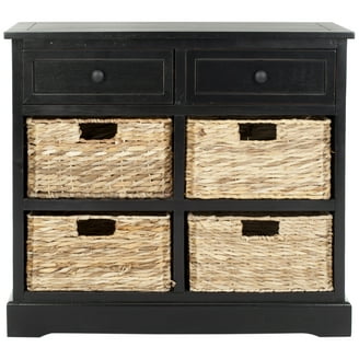 brown cowboy boots with black dress 59" Rattan Dresser with Shelves and Doors