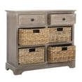 thumbnail image 1 of Safavieh Kids Herman Dressers Storage Unit with Wicker Baskets, White, 1 of 11