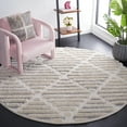 thumbnail image 1 of Safavieh Hi-Lo Abby Diamond Shag Area Rug, Beige/Gray, 6'7" x 6'7" Round, 1 of 10