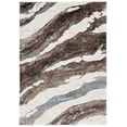 thumbnail image 1 of SAFAVIEH Hi-Lo Almira Abstract Shag Area Rug, Brown/Beige Blue, 4' x 6', 1 of 7