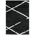 thumbnail image 1 of Safavieh Hi-Lo Proinsias Diamond Shag Area Rug, Charcoal/Ivory, 5'3" x 7'6", 1 of 7