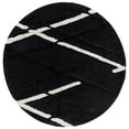 thumbnail image 1 of SAFAVIEH Hi-Lo Proinsias Diamond Shag Area Rug, Charcoal/Ivory, 6'7" x 6'7" Round, 1 of 6