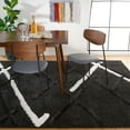 thumbnail image 1 of Safavieh Hi-Lo Proinsias Diamond Shag Area Rug, Charcoal/Ivory, 9' x 12', 1 of 8