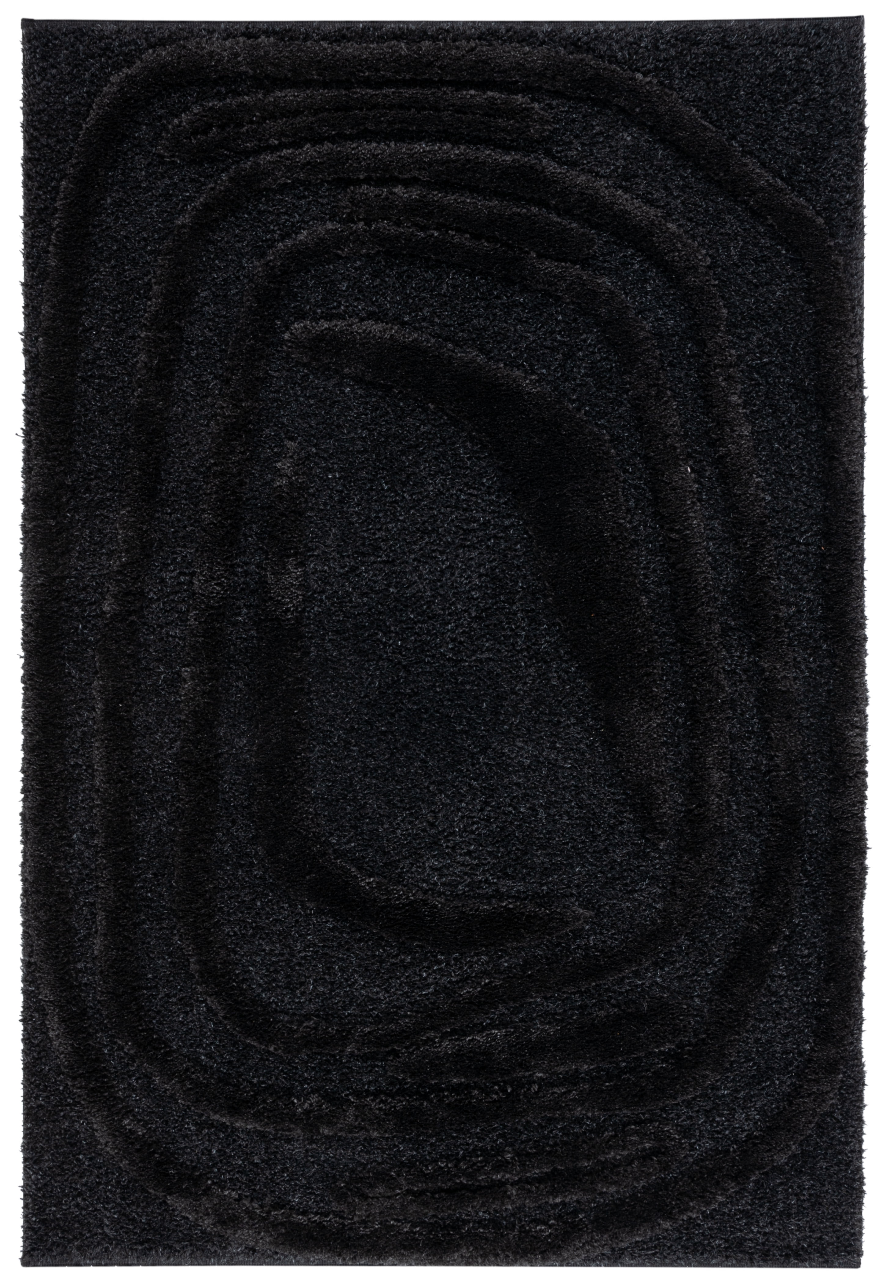 SAFAVIEH Hi-Lo Seamus Solid Shag Area Rug, Black, 2' x 3' - Walmart.com